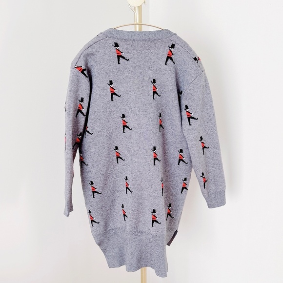 Grey Little British soldiers cardigan - Picture 3 of 3
